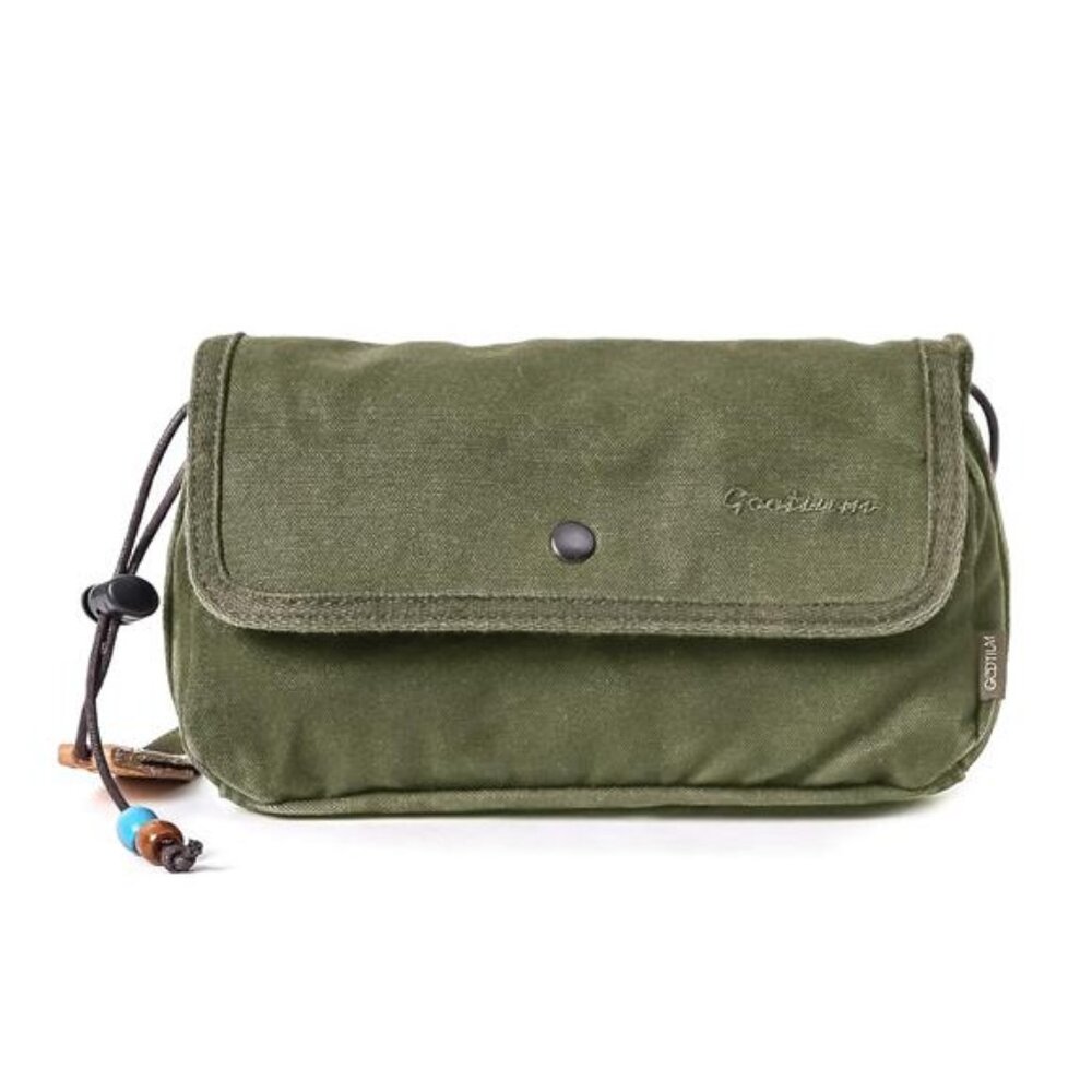 Gootium Canvas Small Crossbody Purse - Flap Shoulder Bag Daily Essentials Pouch